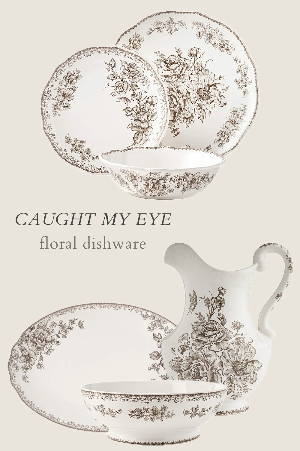 The prettiest floral dinnerware, perfect for fall entertaining! Dining room, tabletop, thanksgiving, autumn, seasonal, dishes

#LTKSeasonal #LTKHome #LTKFindsUnder100