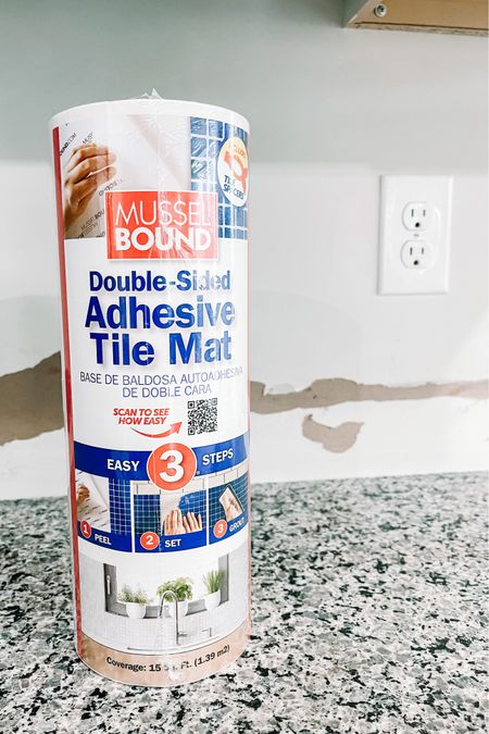 Musselbound tile adhesive mat. Kitchen backsplash. Tile backsplash
#loweshomeimprovement
#tilebacksplash

#LTKFind #LTKhome