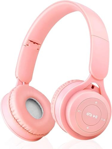 Upgraded Hybrid Noise Cancelling Bluetooth Headphones Over Ear Wireless Bluetooth with Mic Soft-Earpads HiFi Stereo Foldable Lightweight Headset Deep Bass for Home Office Cellphone PC Pink | Amazon (US)