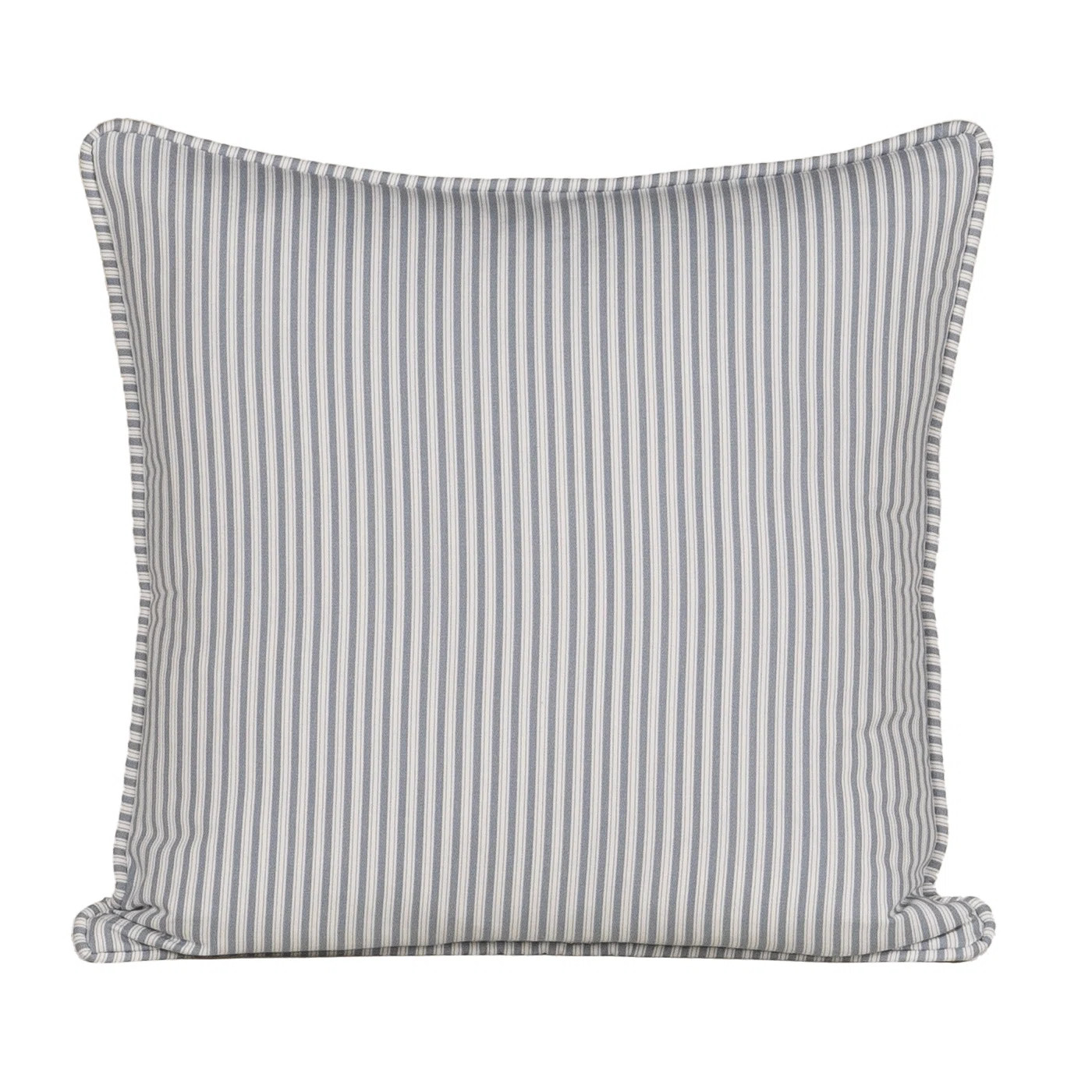 Birch Lane\u2122 Birch Lane Polo Stripe Calypso Piped Feather Accent Pillow | Birch Lane | Birch Lane
