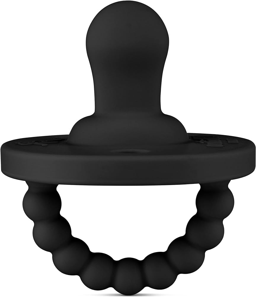 Ryan & Rose Cutie PAT Pacifier Teether (Flat, Black) | Amazon (US)