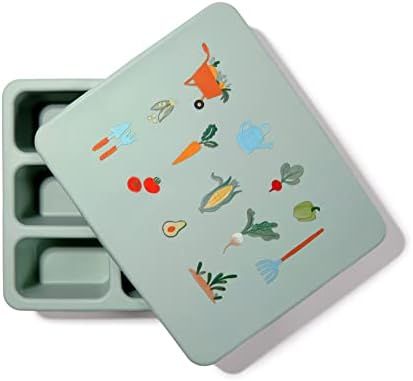 Austin Baby Collection - Silicone Bento Box - Sturdy and Leakproof - Robin's Egg Blue - Veggie Ga... | Amazon (US)
