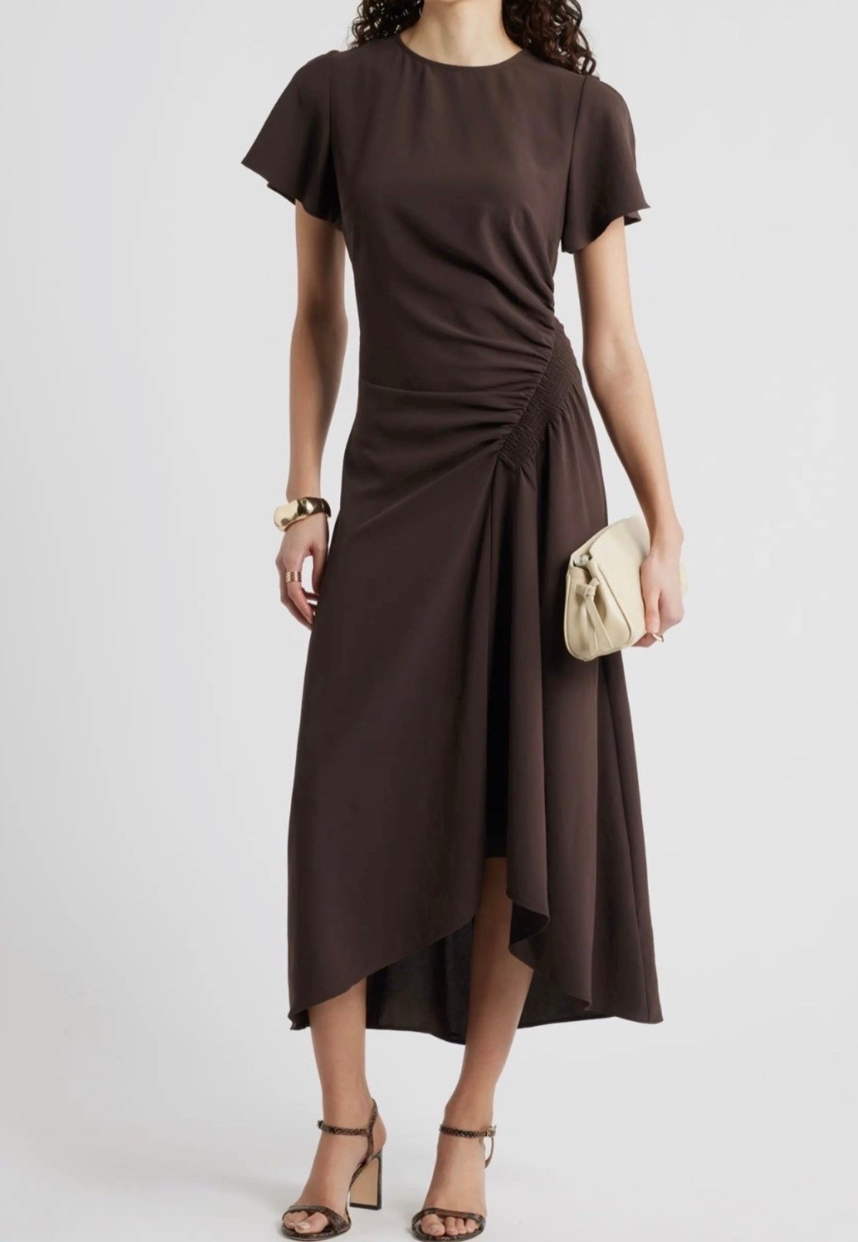 Brown dress
Spring outfit 
Summer outfit 
Bucket bag

#LTKSeasonal