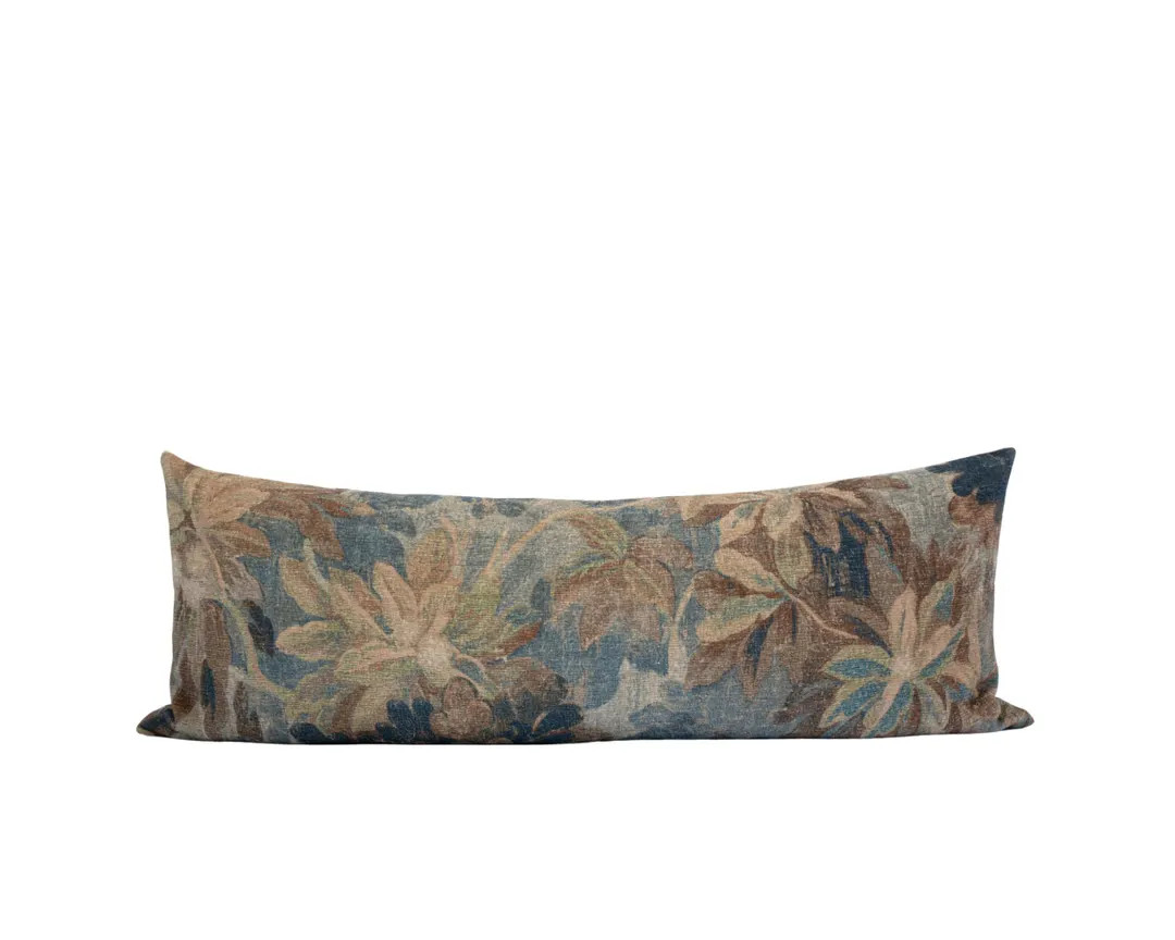 FLORENCE || 14x36 Floral Tapestry Pillow Cover Botanical Print Pillow Spring Pillow Vintage Flora... | Etsy (US)