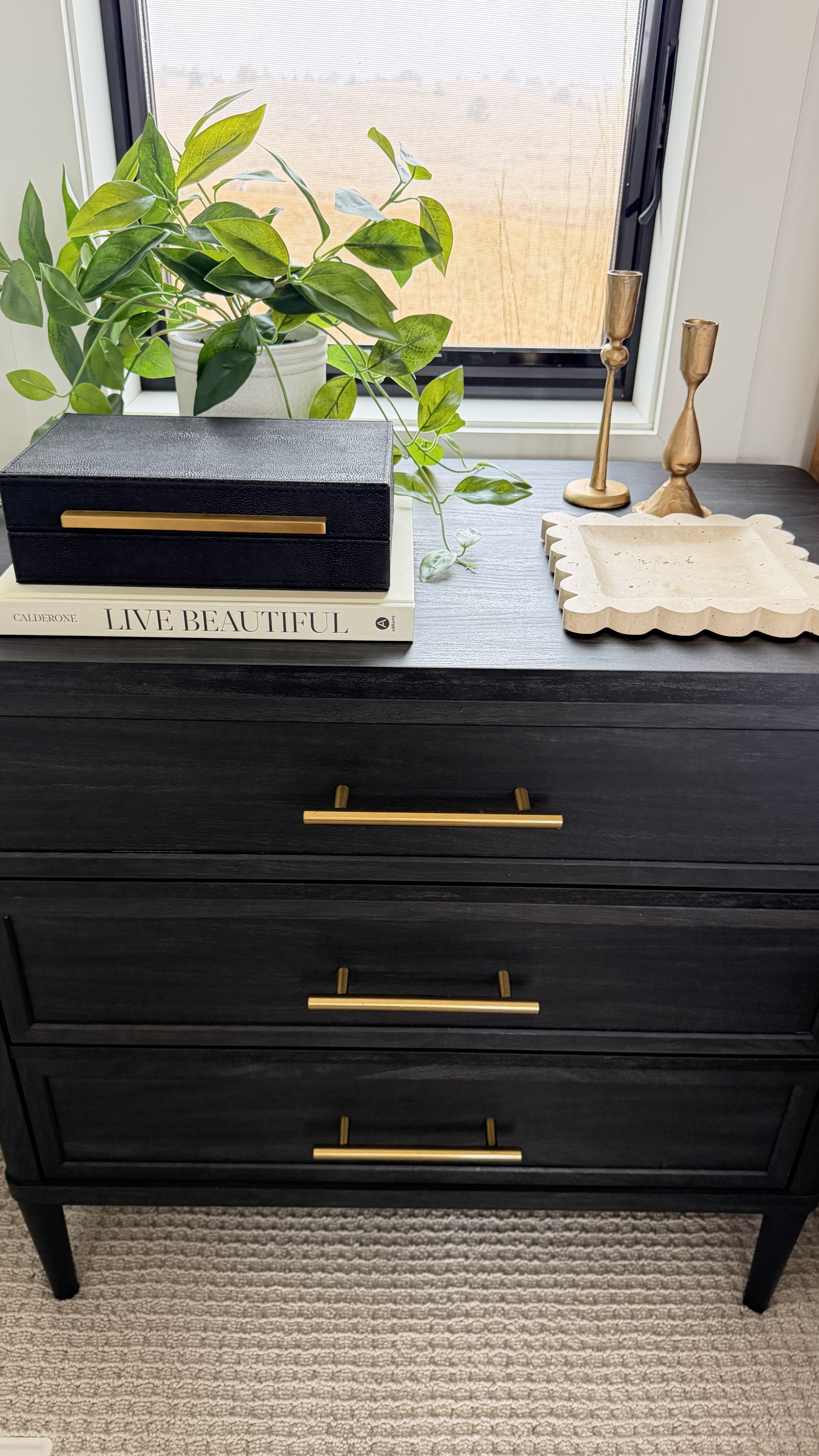 Simple nightstand decor that makes the whole bedroom feel elevated: warm brass, natural textures, and a touch of greenery. Scroll to shop!

#LTKdayinmylife #LTKHome #LTKmomlife