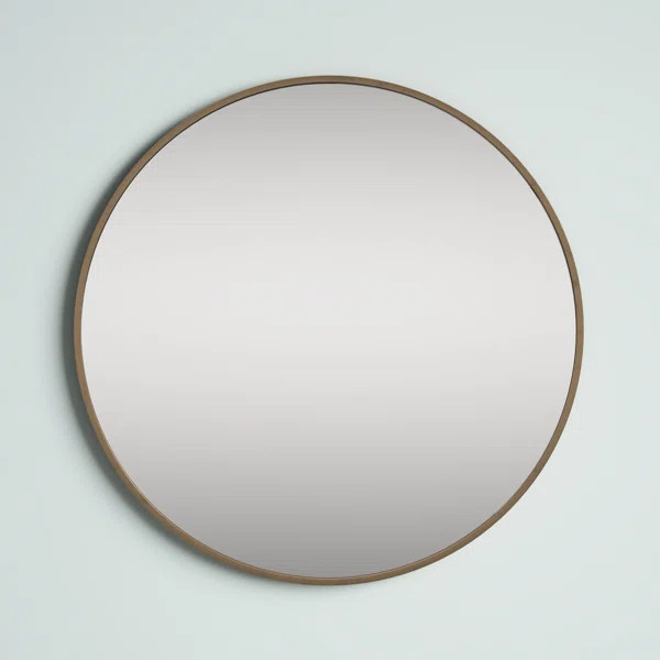Sabine Metal Round Wall Mirror | Wayfair North America