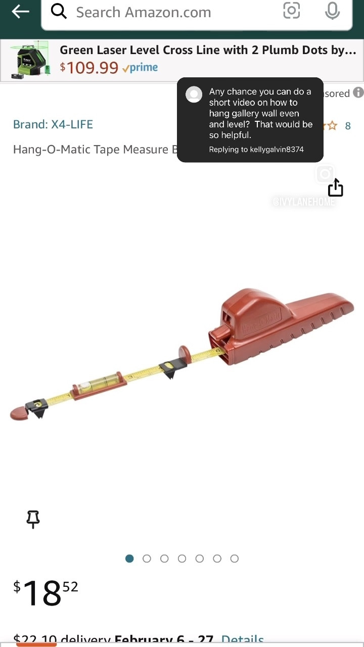 You NEED this if you’re planning to hang art, especially a gallery wall. Just trust us on this one. 

#LTKhome #LTKVideo #LTKstyletip