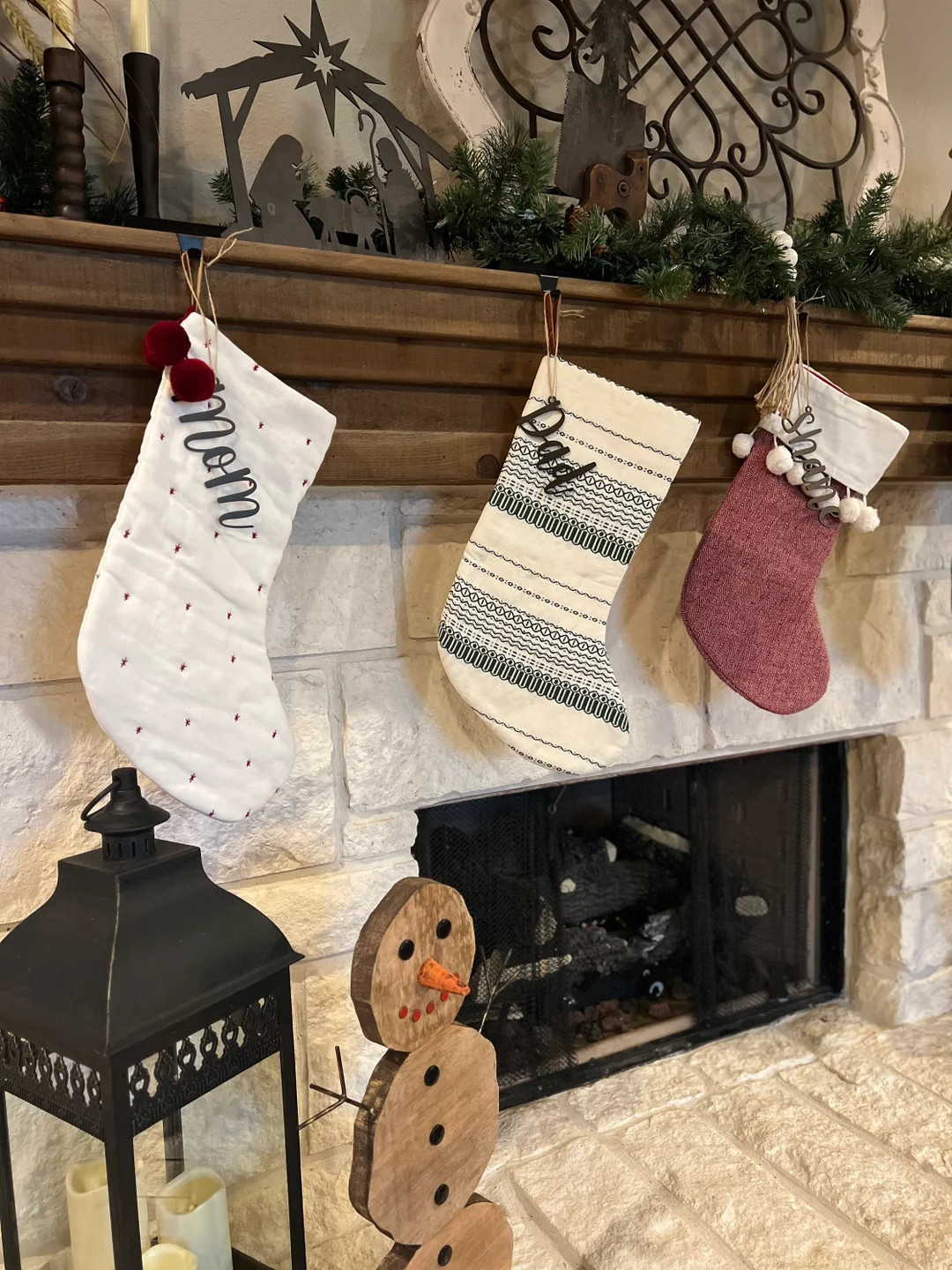 Personalized Metal Christmas Stocking Name Tag | Laser Cut | Original Stocking Tag | Gift Tag - E... | Etsy (US)