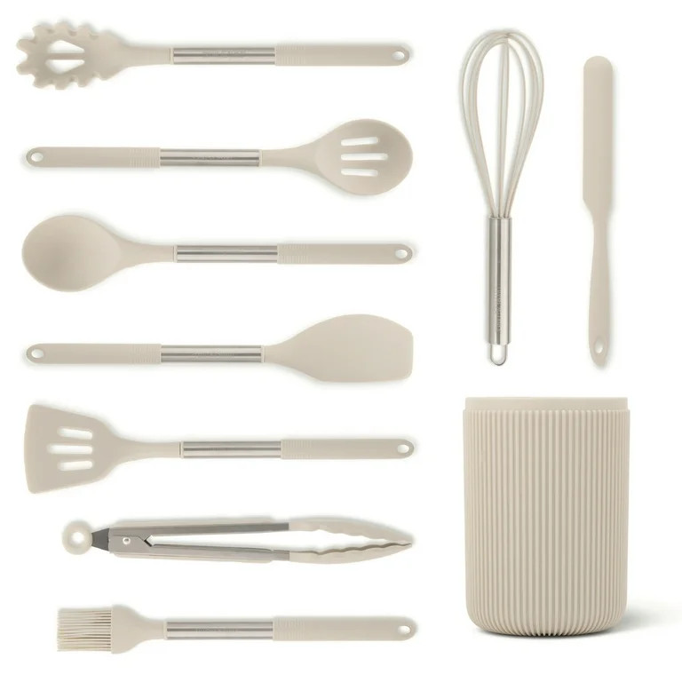 Thyme & Table 10-Piece Silicone Gadget Set - Taupe | Walmart (US)