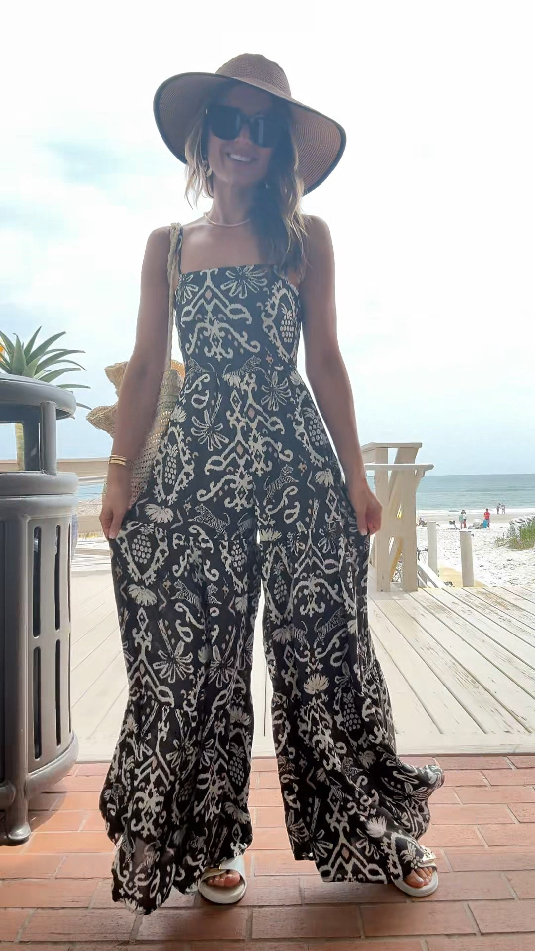 Beach days are the best days! Vacation outfit. Resort wear. Resort outfit. Beach vacation. Eric Javits packable beach hat. Target straw bag. Tory Burch buckle jelly slides. Gucci sunglasses on sale! Cubic Zirconia tennis necklace (I also have a real one and this one is SO convincing!!).

#LTKootd #LTKTravel #LTKSwim