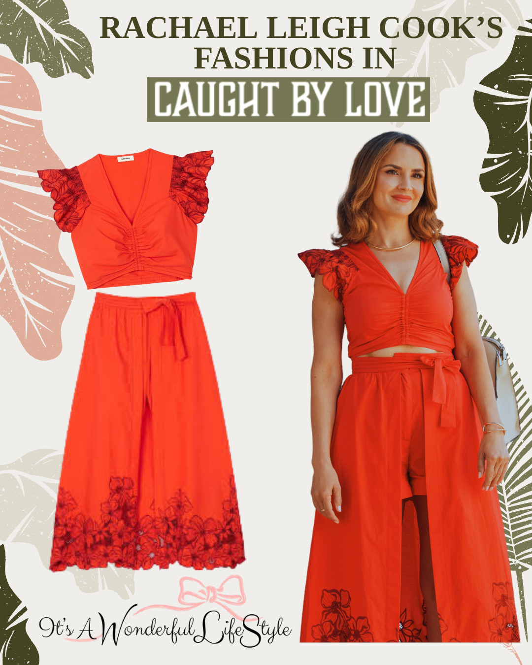Get Rachael Leigh Cook's Top & Skirt seen in "Caught by Love" 

 #LTKValentine #LTKdayinmylife #LTKSeasonal