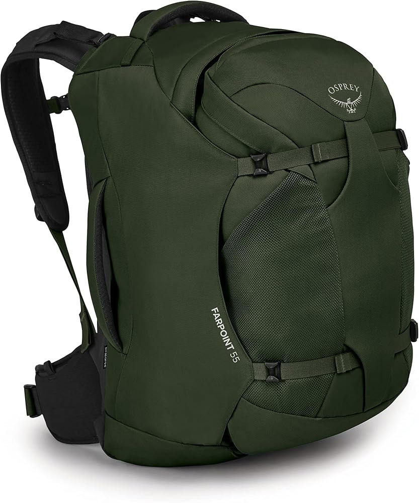 Osprey Farpoint 55L Men's Travel Backpack, Gopher Green | Amazon (US)
