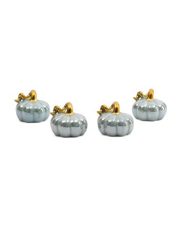 Set Of 4 Ceramic Pumpkins | TJ Maxx