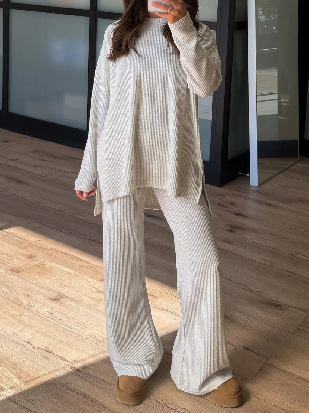 Always Cozy Ribbed Set | Grey | +Plus Available | Shop Talulah