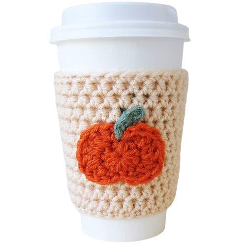 Fall Autumn Pumpkin Cozy Sleeve, Sweater for Coffee Cup | Amazon (US)