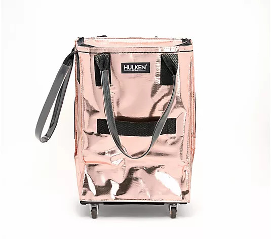Hulken Small Rolling Tote Bag with Zip Top Closure - QVC.com | QVC