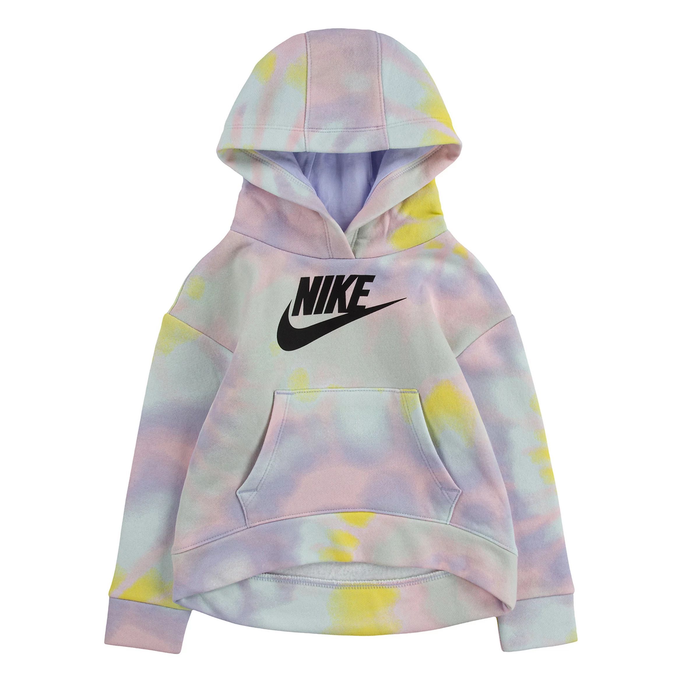 Toddler Girl Nike Sportswear Club Fleece High-Low Tie Dye Hoodie | Kohl's