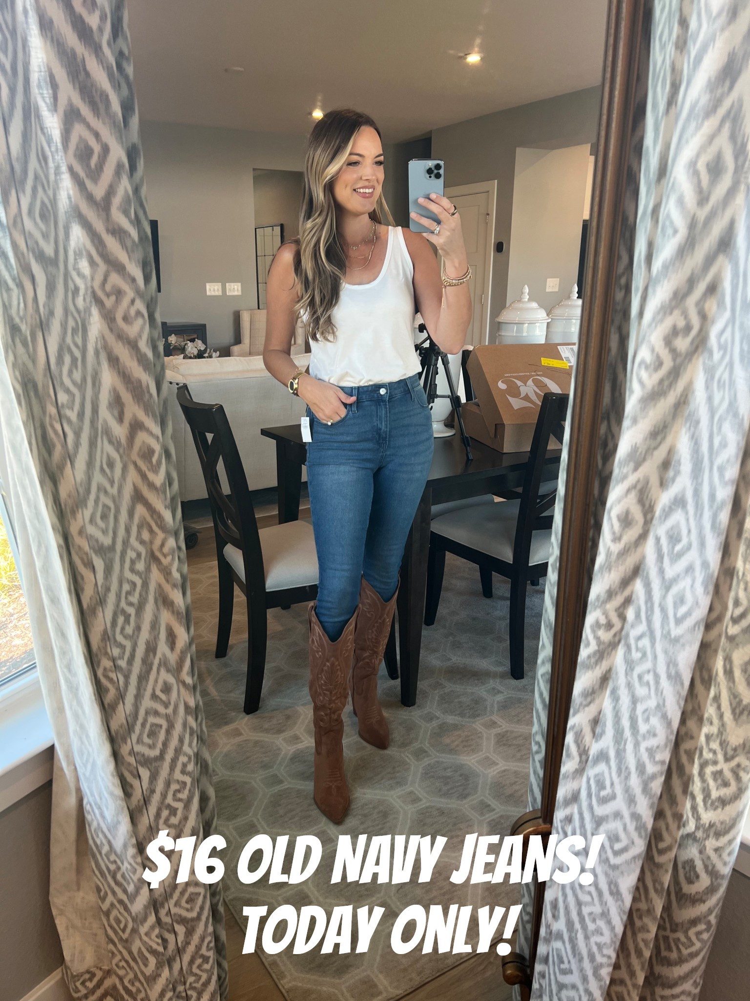 Old navy jeans $16 today only!! I wear a size 2! 
