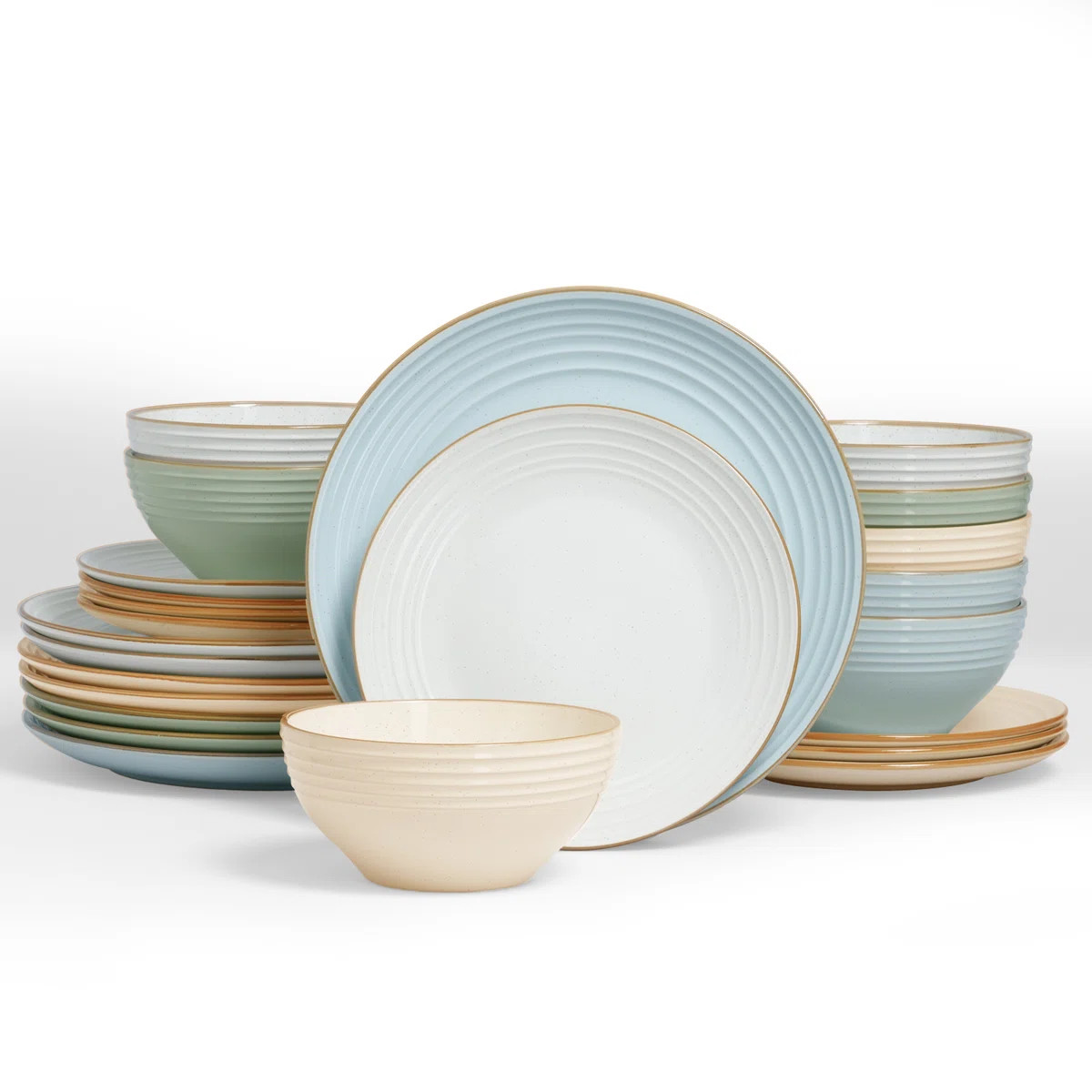 Famiware  24 Piece Dinnerware Set, Dish Set for 8 & Reviews | Wayfair | Wayfair North America
