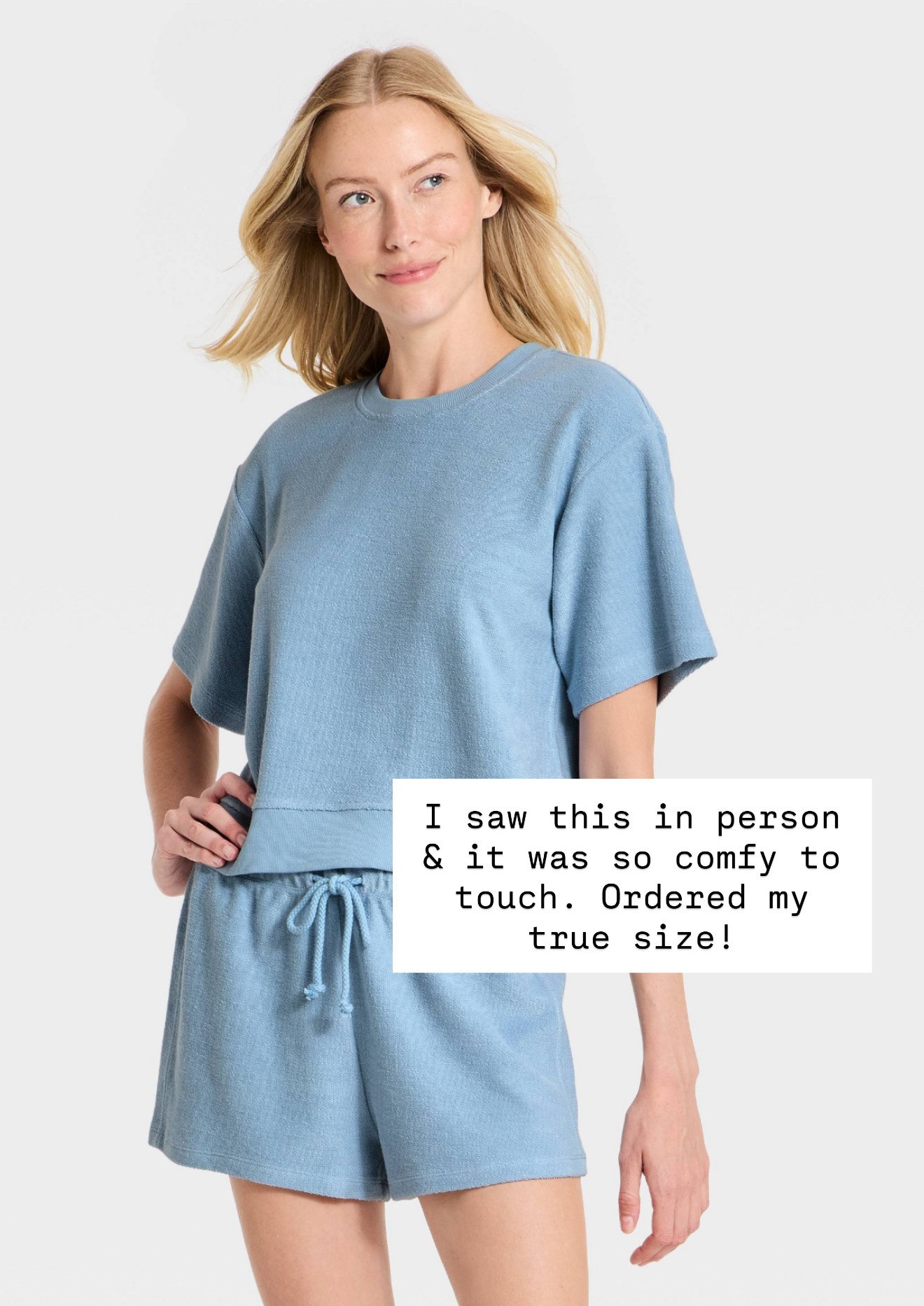 The material on this top was so soft! I ordered it, and I can't wait for it to come in!

Loverly Grey, Target finds, classic tee, matching set, summer outfit 

 #LTKSeasonal