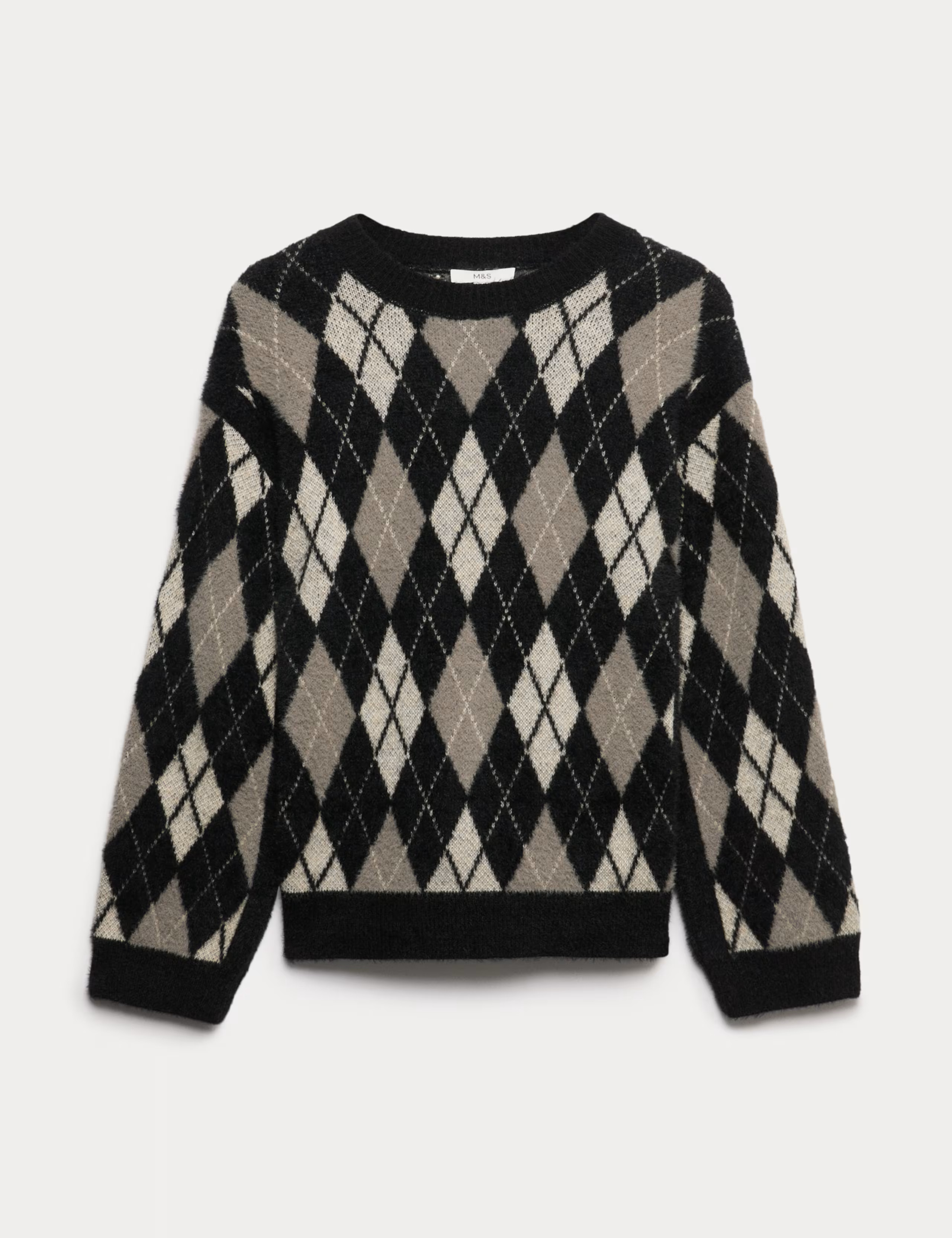 Argyle Crew Neck Jumper | Marks & Spencer (UK)