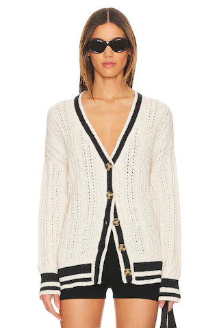 Sanctuary Sport Stripe Cardi in Eco Natural from Revolve.com | Revolve Clothing (Global)