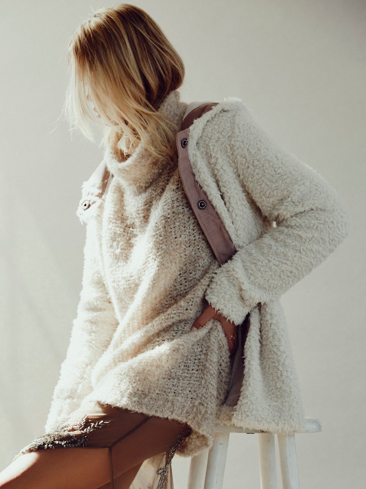 Sherpa and Knit Liner Coat | Free People