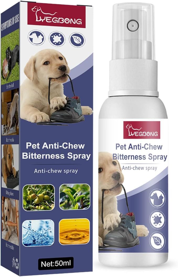 No Chew Spray for Dogs Bitter Apple Spray for Puppies Stop Dogs from Chewing Furniture Spray Anti... | Amazon (US)