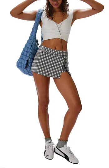 Free People FP Movement Hot Shot Print Skort in Gunmetal Combo at Nordstrom Rack, Size Medium | Nordstrom Rack