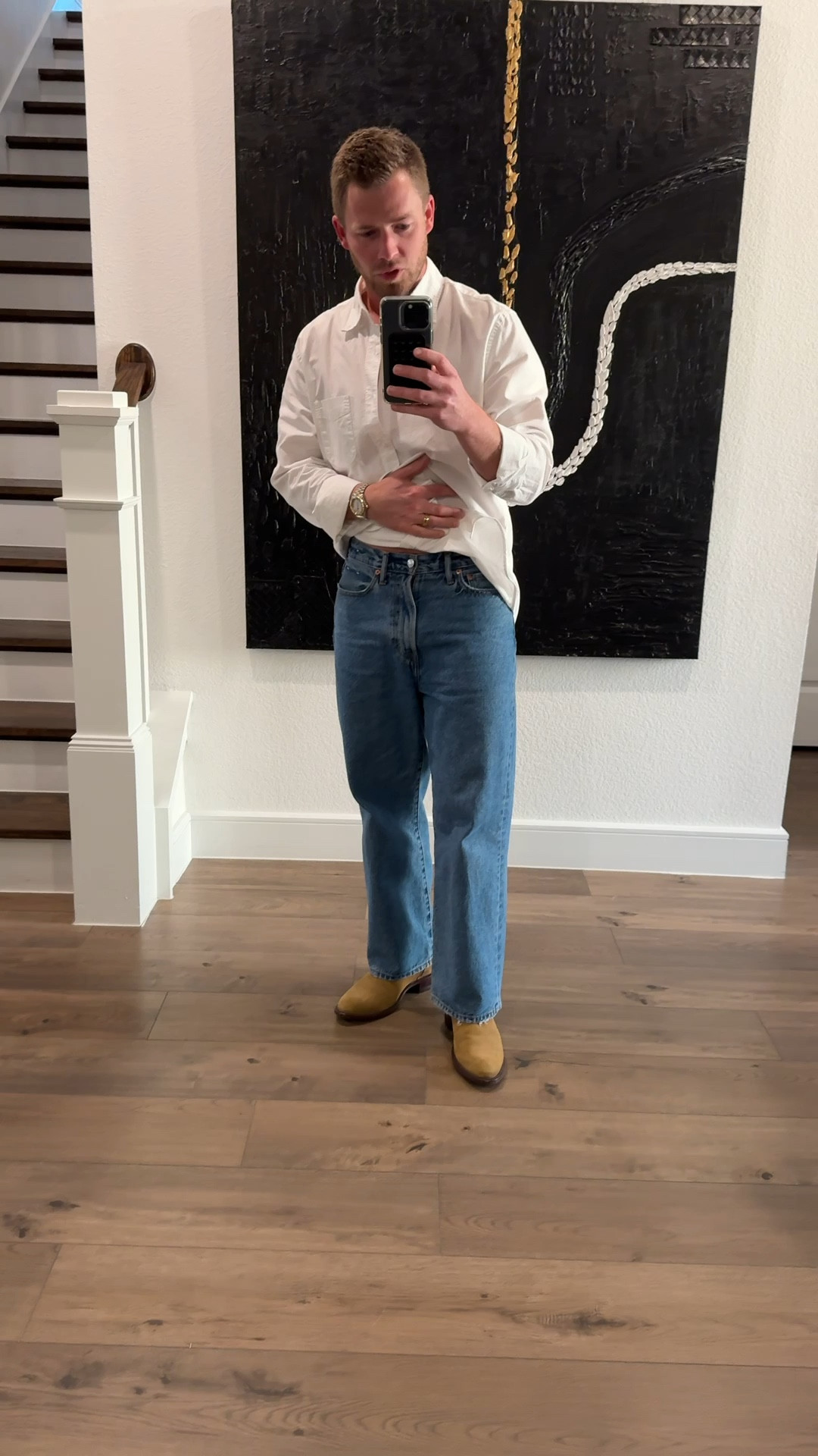 DATE NIGHT! 

Wearing the legendary JCrew classic fit button down in a medium. Baggy jeans in a 30/30 

#LTKMens #LTKgrwm #LTKootd