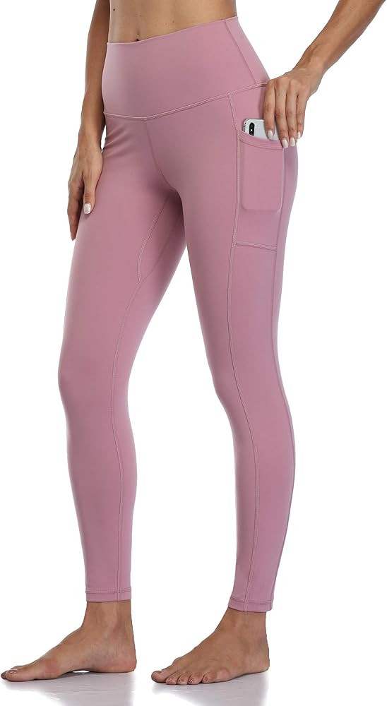 Colorfulkoala Women's High Waisted Yoga Pants 7/8 Length Leggings with Pockets | Amazon (US)