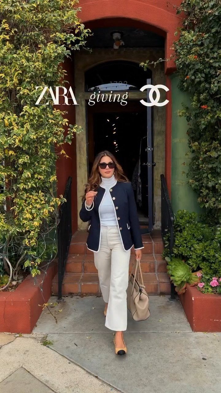 POV you find a designer look alike and it’s actual GOOD 🤍

If you want the details, comment “chanel” and I’ll send it over. 

Blazer is @Zara ref. 8657/599/401


#zara #chanel #designerfashion #blazer #redondobeach