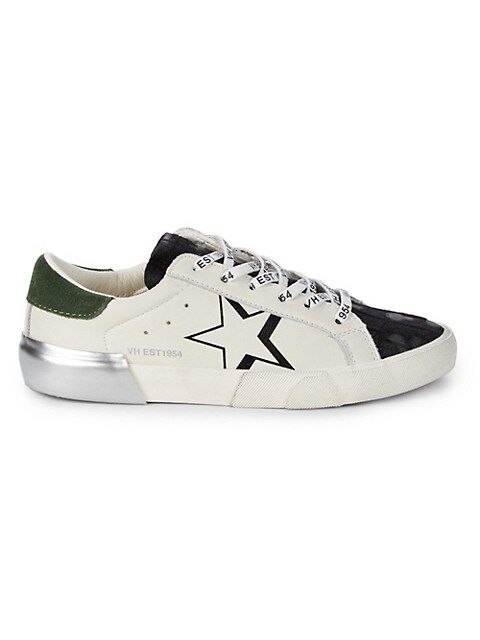 Calf Hair-Trim Leather & Suede Sneakers | Saks Fifth Avenue OFF 5TH