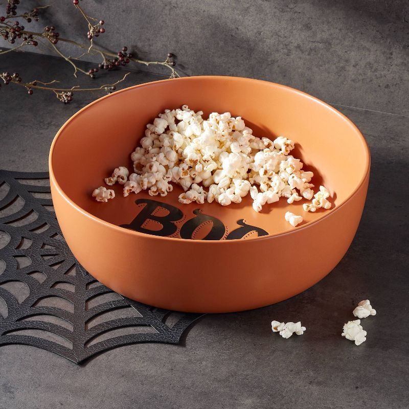 Stoneware Ceramic Boo Serving Bowl Orange - Threshold™ | Target