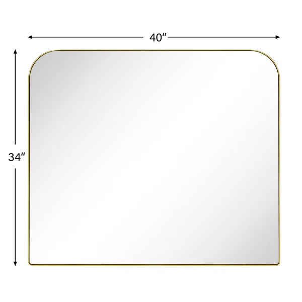Bhargava Large Arched Mantel Wall Mirror For Bathroom, Living Room | Wayfair North America
