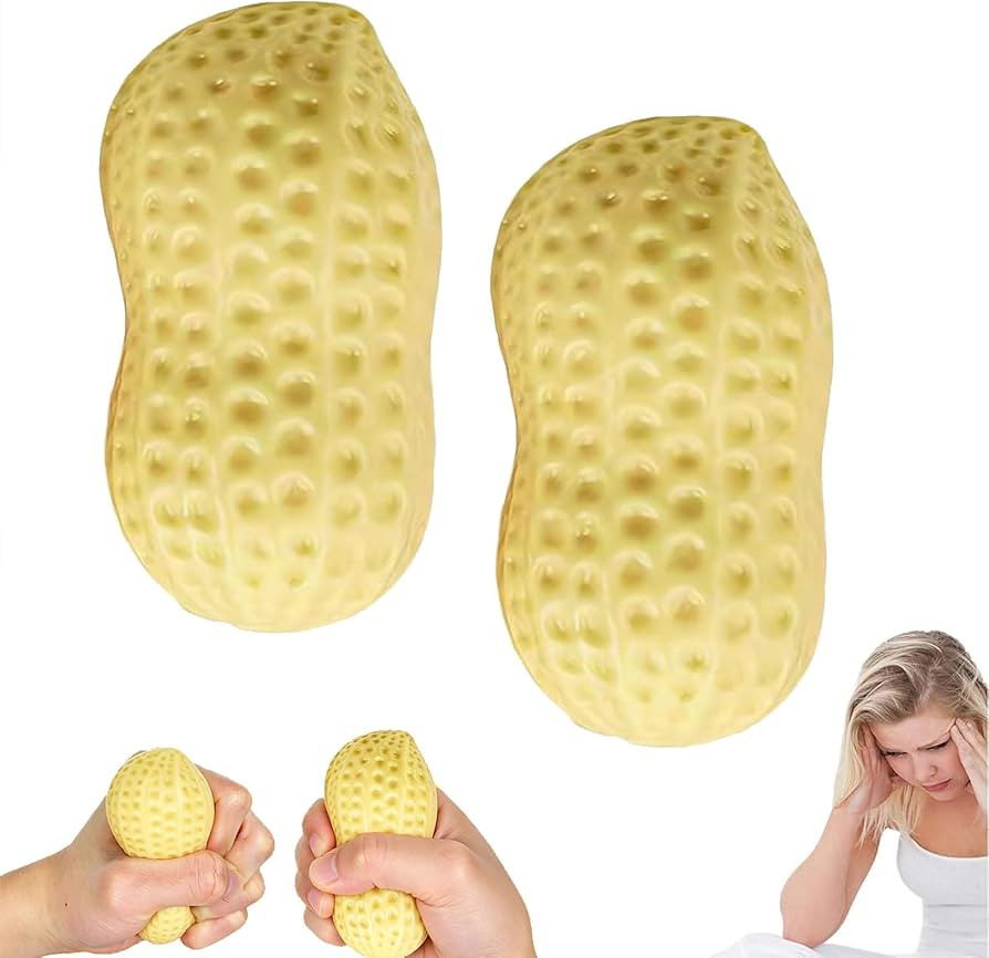 Peanut Squishies Toys - Soft Slow Rising Stress Balls and Fidget Toys for Adults, Ideal for Anxie... | Amazon (US)