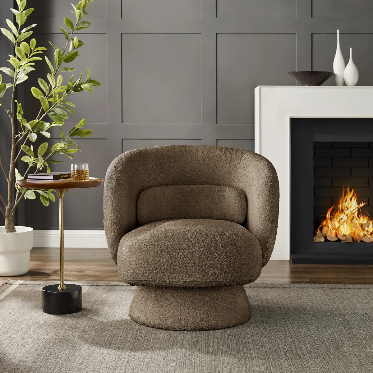 Saboor MINIMORE Modern Style Swivel Accent Chair | Wayfair North America