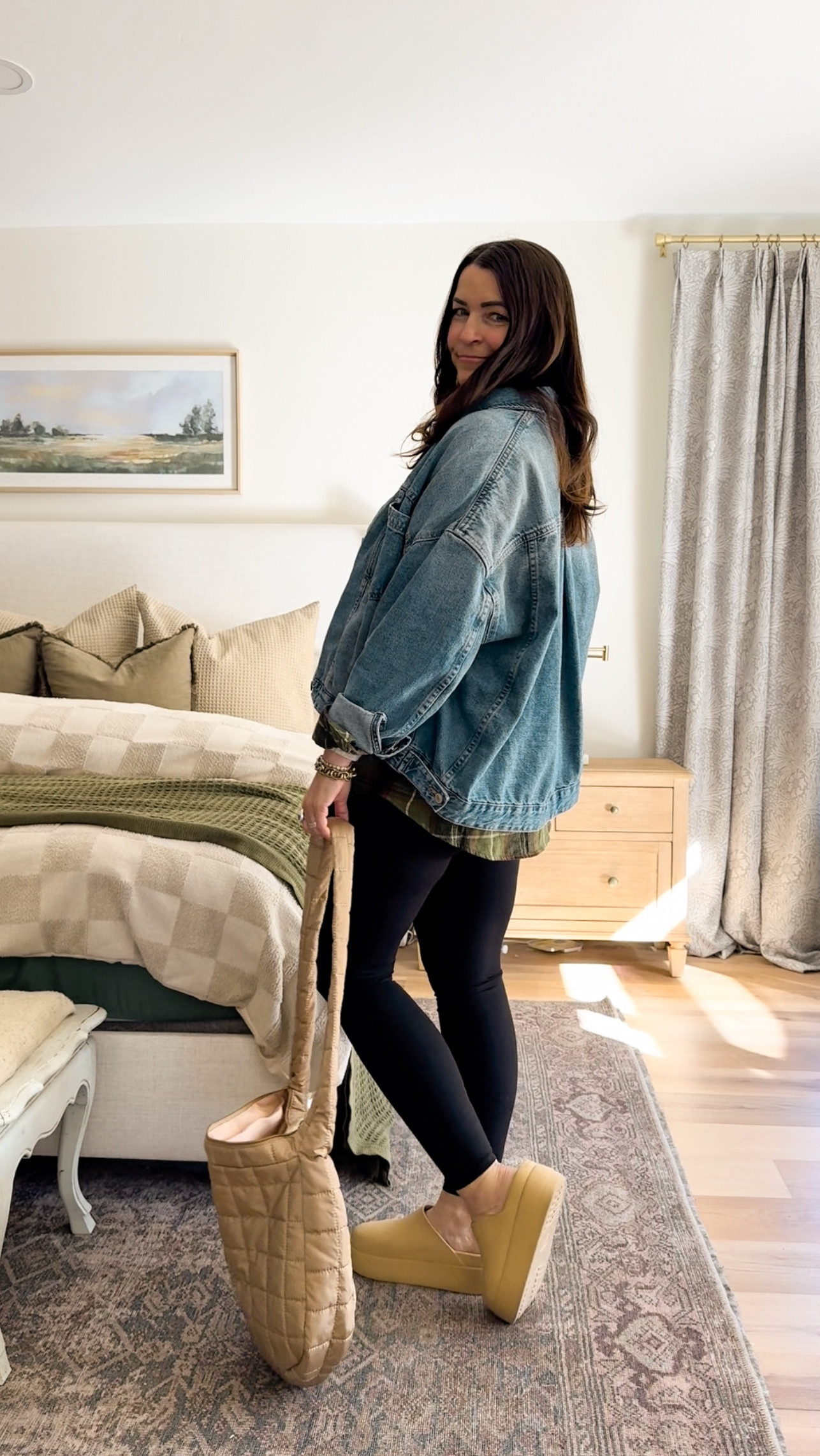 If you see me wearing this on repeat, mind your business 😌 Cozy flannel, leggings that lift, my fav denim jacket and platform clogs I’ll never take off. 

I’m wearing the FP swing jacket in the pic but linked an affordable look for less, too!

#winteroutfit #flannelfashion #amazonfinds #cozystyle #outfitinspo #flannelseason

#LTKSeasonal #LTKStyleTip #LTKActive