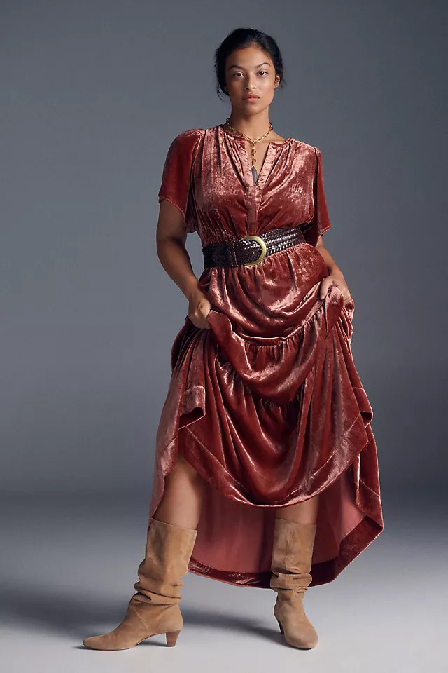The Somerset Maxi Dress: Velvet Edition | Anthropologie (US)