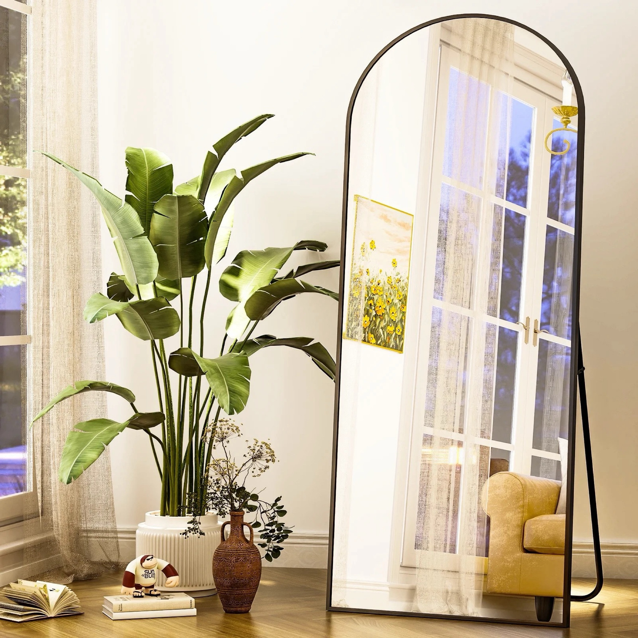 I absolutely adore this full length arched mirror it is a perfect statement piece to living rooms or bedrooms  

#LTKSaleAlert #LTKHome #LTKFallSale
