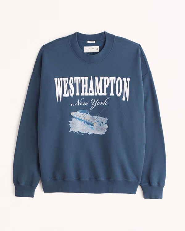 Westhampton Graphic Crew Sweatshirt | Abercrombie & Fitch (US)