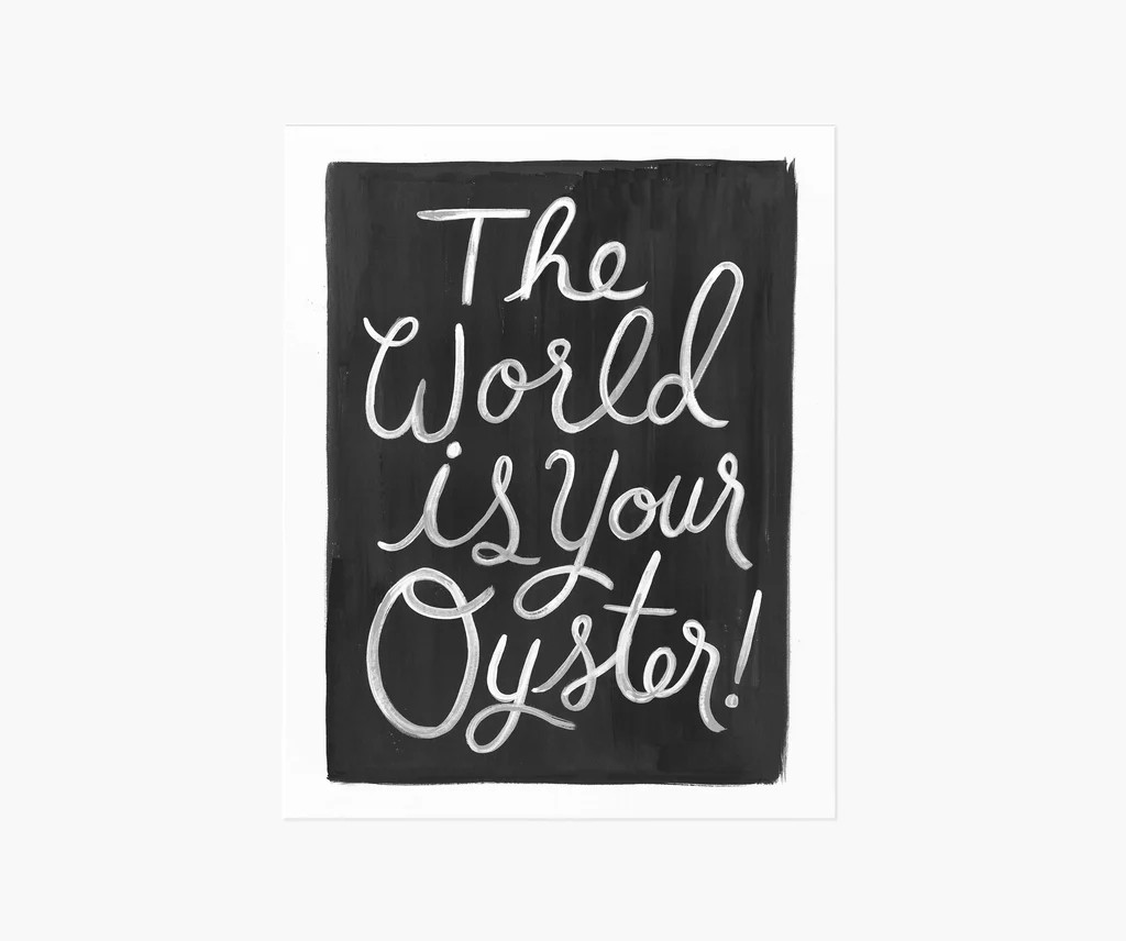 World Is Your Oyster Art Print | Rifle Paper Co.
