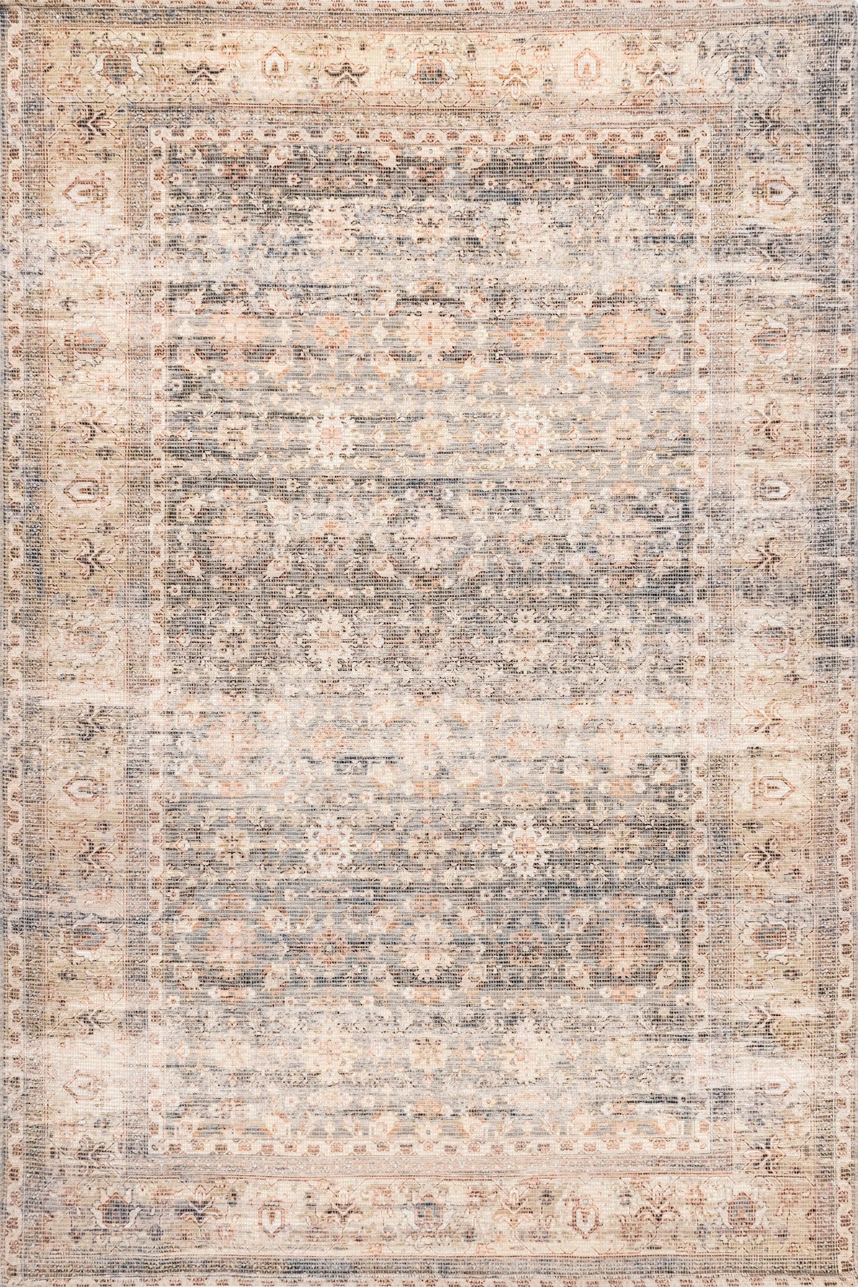 Fannie Cotton-Blend Vintage Rug | Beige | Rugs USA