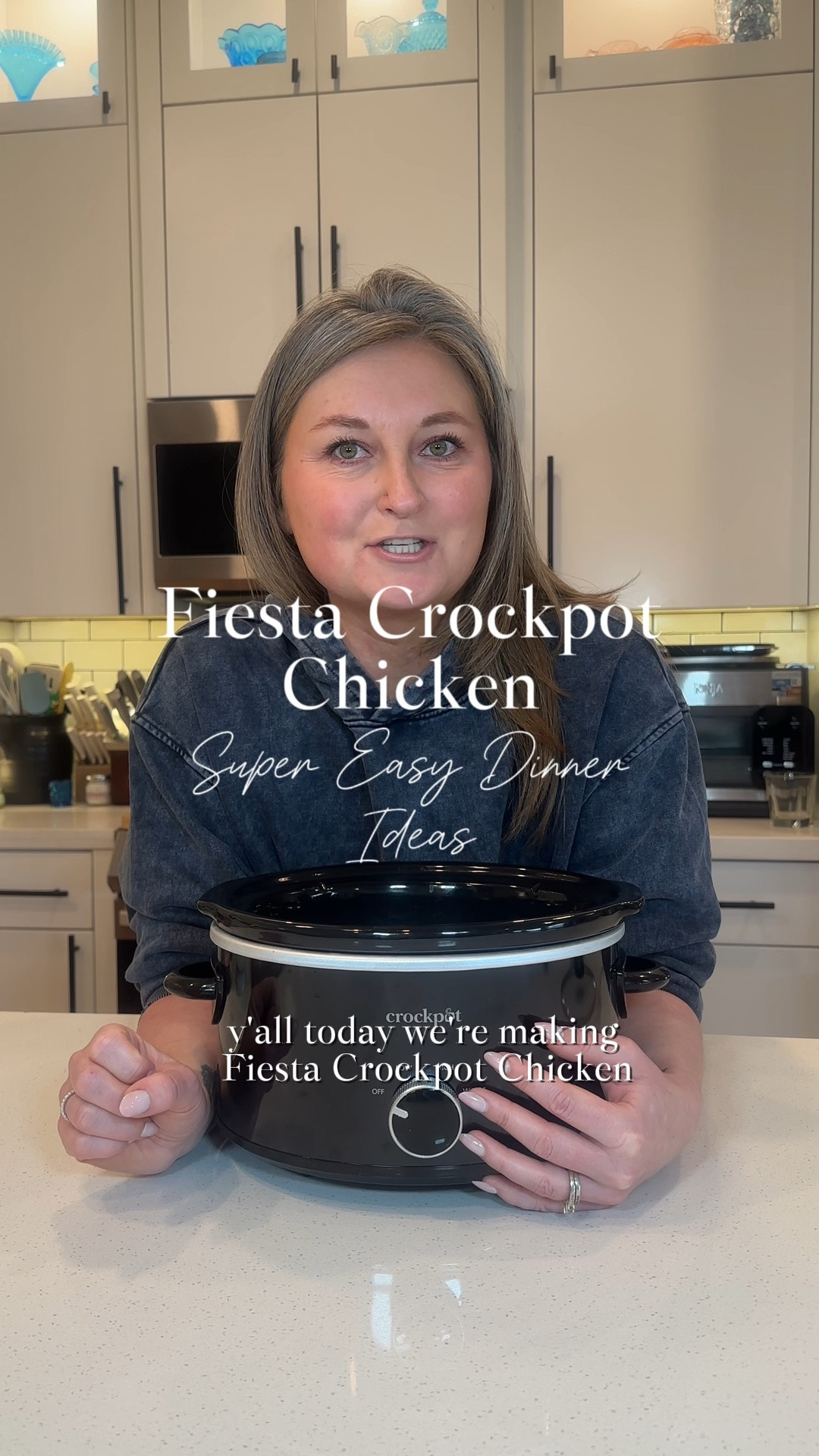 Fiesta Crockpot Chicken

1 pound chicken
1/2 onion roughly chopped
1 jalapeño seeded & chopped
1 can corn
1 can Rotel
1 can black beans drained & rinsed
1 can cream of jalapeño or whatever cream of soup you want to use! 
16 oz jar of salsa
1 teaspoon garlic
1 tablespoon fajita seasoning

Add all ingredients to crockpot. Cook on high for 2-3 hours or low for 4-6 until chicken is fully cooked. Enjoy! I love wrapping this in a tortilla or throwing over rice! #recipes #easyrecipes #crockpotrecipes #easydinner #dinnerideas 


#LTKHome