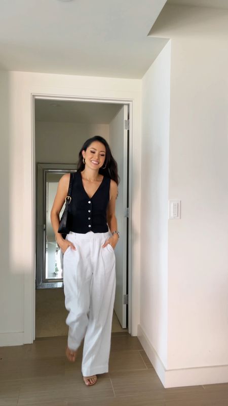 Everything I’m wearing is 20% off til May 13! Love these pieces which are all so versatile! Sizing: I tried the linen pants in petite and they were too short (I need 30” length to wear with flats) :( so these are standard length with 4” heels and for sizing I got size 2 which is true to size. I always get 0 in dresses and skirts and the maxi dress is 0 and true to size and for some reason I bought the yellow skirt in 2 so it was a little loose. My normal size in denim with this brand is 25” but the denim skirt ran big and I need 24”, but the white denim pants are true to size. Tops: The black vest is true to size, wearing size 2, green top XS true to size, white button vest XS true to size and sweater size small true to size

#LTKxMadewell #LTKSeasonal #LTKSaleAlert