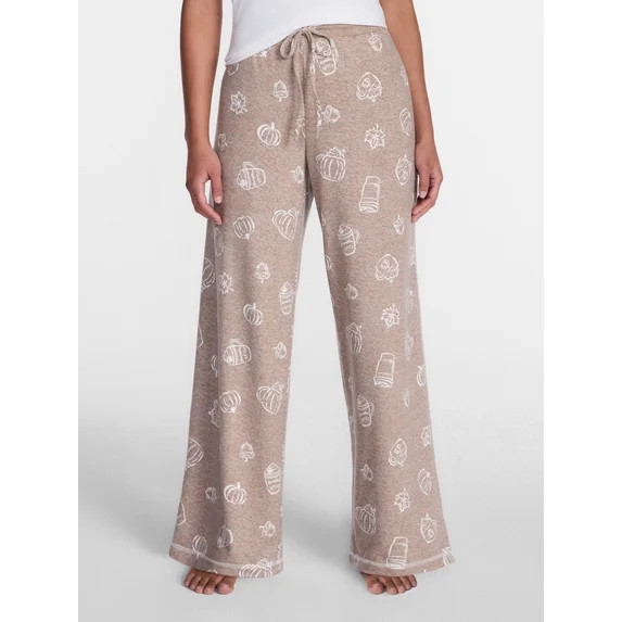 Halloween and Fall Women's Hacci Knit Sleep Pants from Way to Celebrate, 29.5" Inseam, Sizes XS-3... | Walmart (US)