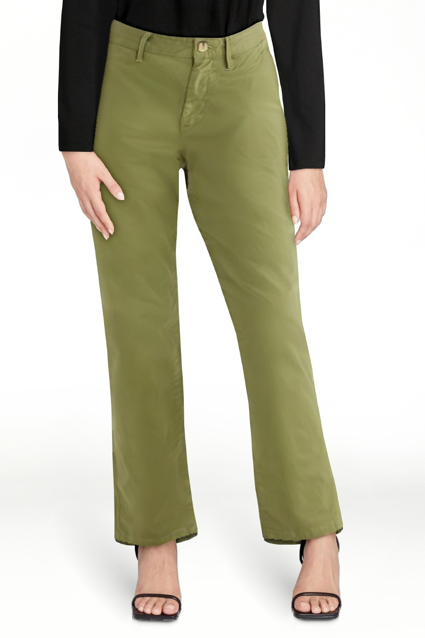 Free Assembly Women's Midrise Slim Straight Chino Pants, 27” Inseam | Walmart (US)