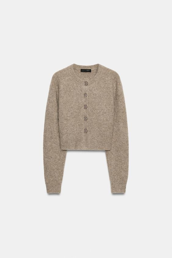 Zara - Soft Cardigan - Navy Blue - Women | Zara Canada