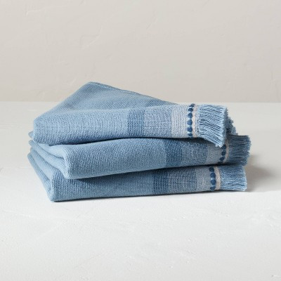 Fouta Striped Bath Linens Faded Blue - Hearth & Hand™ with Magnolia | Target