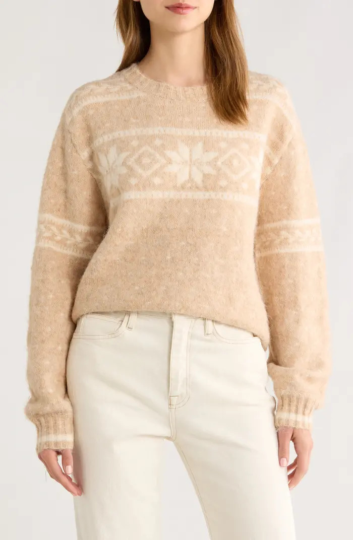 All in Favor Fair Isle Crewneck Sweater | Nordstrom | Nordstrom